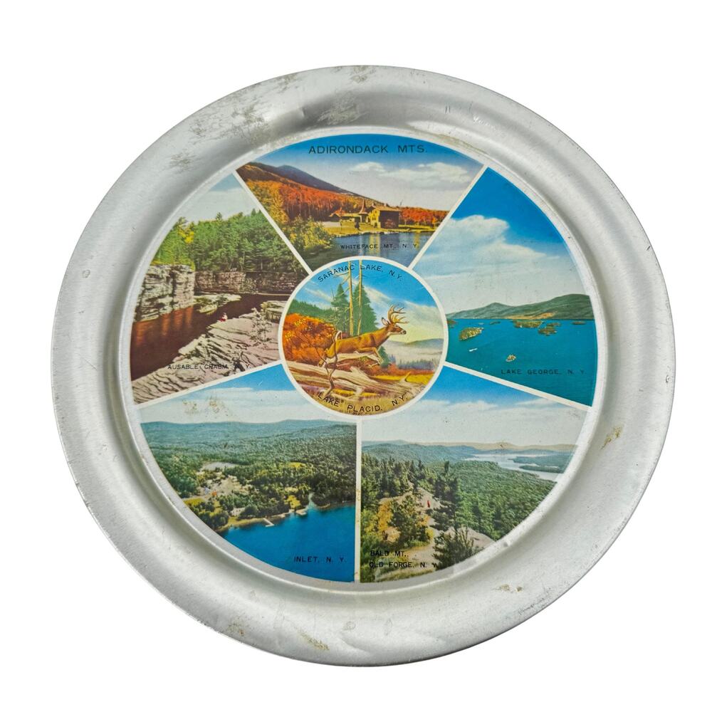 adirondack mountains tray vintage estate Rolling tray